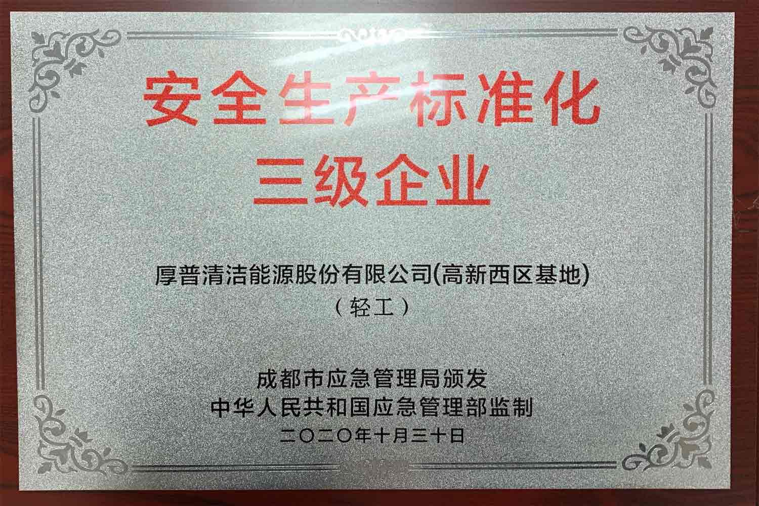 Estandarización de la producción de seguridad Nivel empresarial 3